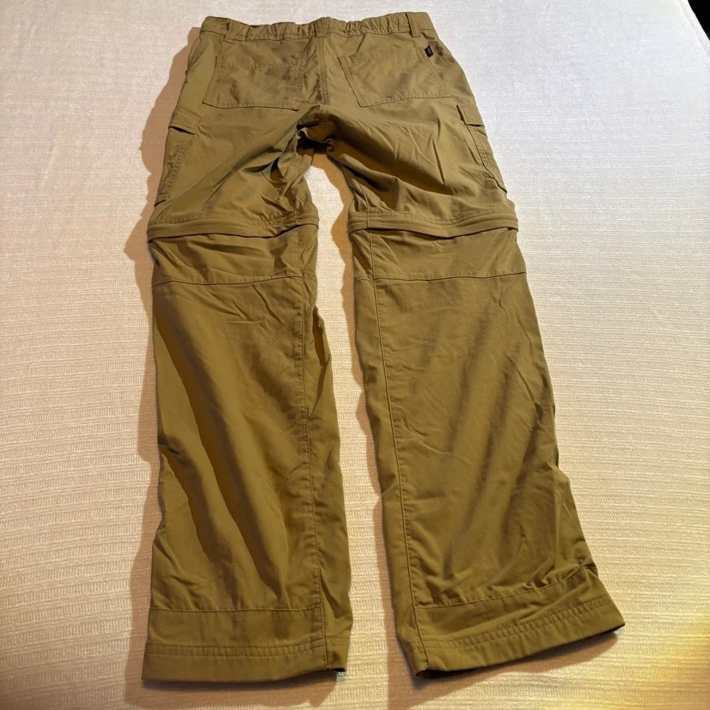 REI Co-op Sahara Convertible Pants Lot 2 Girls Kids Large 14-16 Gray Tan Hiking